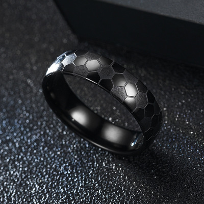 Football Rings Titanium Steel Ring For Men Women Couple