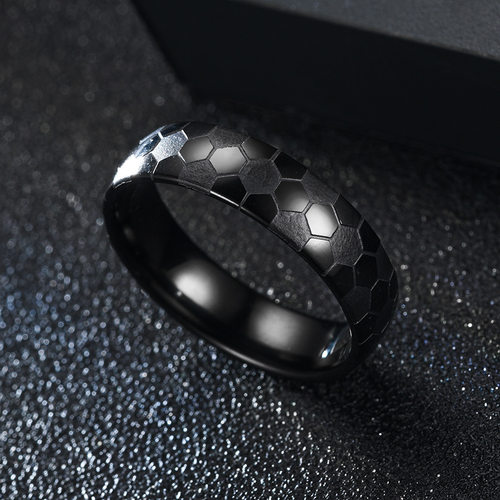 Football Rings Titanium Steel Ring For Men Women Couple