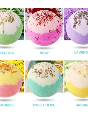 极速Tsing  6X100g Valentines  Day  Organic Bath Bomb Gift S