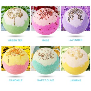 极速Tsing  6X100g Valentines  Day  Organic Bath Bomb Gift S