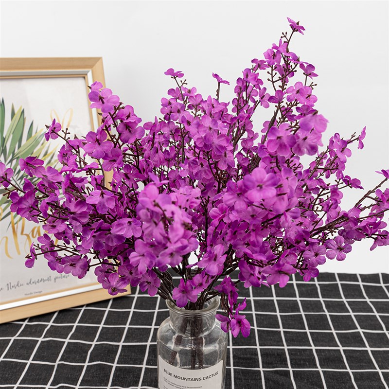 Silk Gypsophila Artificial Flowers for Decoration Home Plast