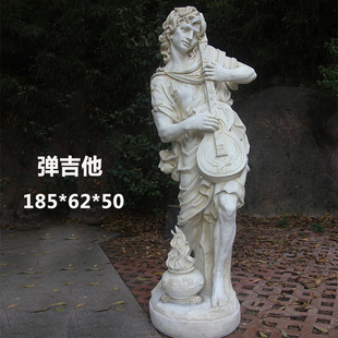 极速欧式音乐仕女雕塑大件天使落地人物摆件户外庭院装饰大堂艺术
