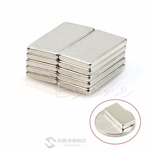 极速10 x Super Strong Block Fridge Magnets Rare Earth Neodym