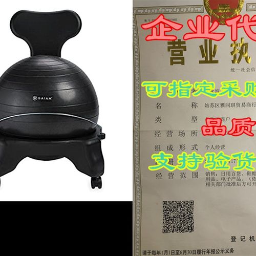 Gaiam Classic Balance Ball Chair  Exercise Stability Yog