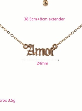 New Jewelry Gold Letter Necklace Name Pendants Lovely Gift