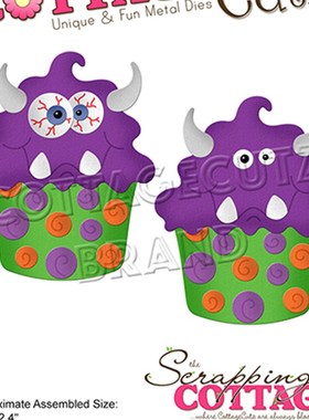 2022 New Metal Cutting Die Halloween Cupcake Zombie Ghost De