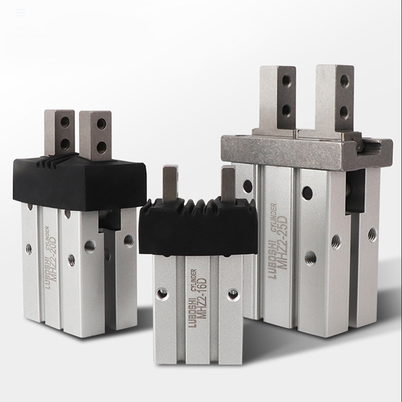 气动手指气缸MHZL2机械手小型平行夹爪MHZ2-16D/10D20D25D32D40DS
