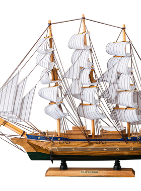 一帆风顺帆船摆件现客厅酒柜电视柜家居软装饰品公室书房摆设