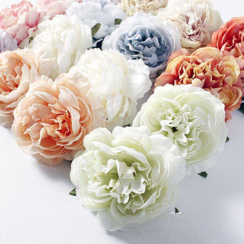 [20PCS] 8CM New Artificial Rose Head DIY Headwear Artificial