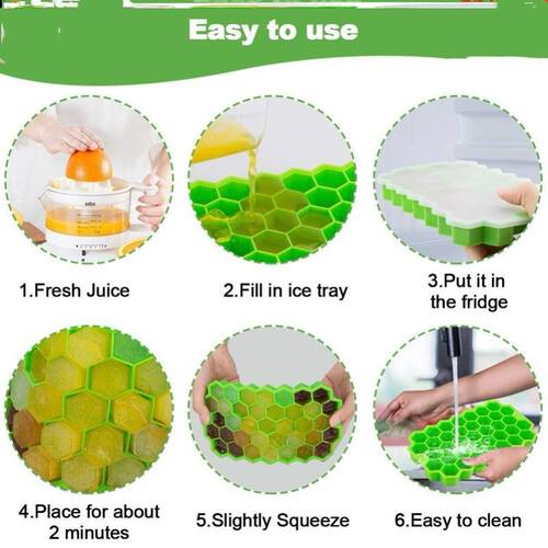 极速Ice Cube Maker Silicones Ice Mould Honeycomb Ice Cube Tr