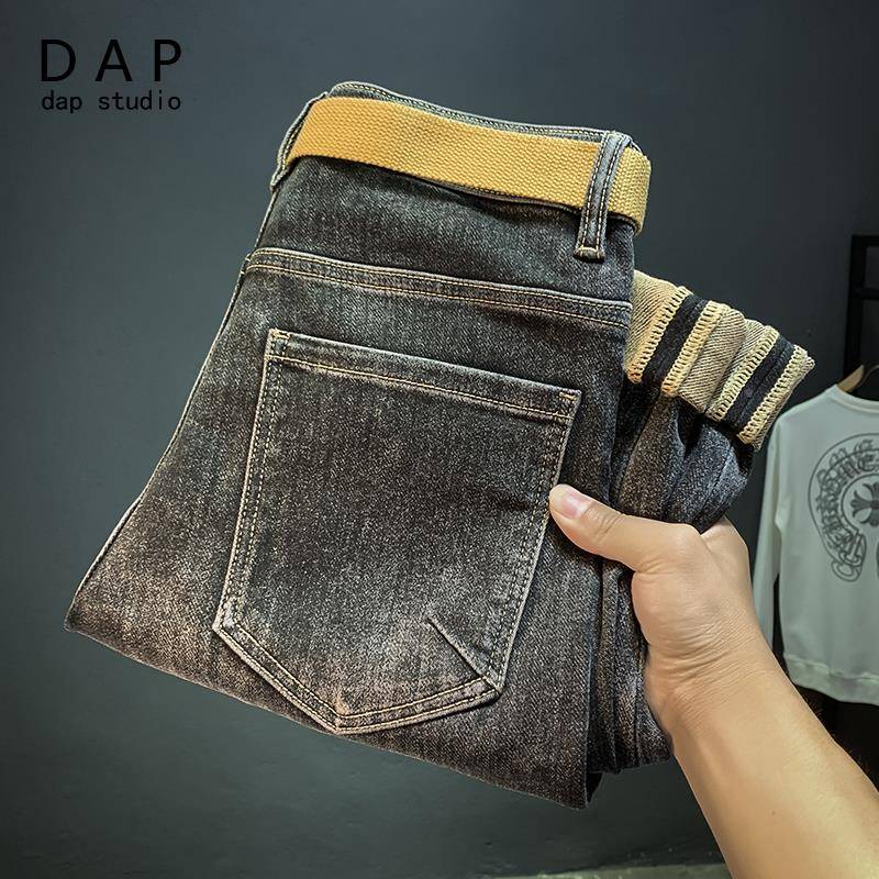 黑0灰色牛仔裤iT3137春秋新款2装25年男潮牌高端轻奢弹性修身小脚