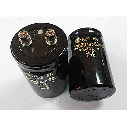 全新63V33000UF 22000UF50V80V100V音频大功放滤波电容 50X80/105