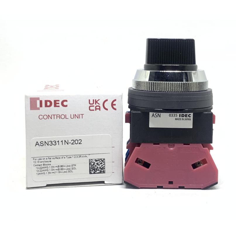 IDEC和泉ASN3311N-202选择开关3档自复位孔30mm