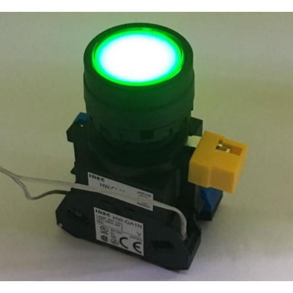IDEC和泉HW-CL10 HW1L-M110Q4G按钮01带灯按钮HW-GA1 M111Q4 Y G