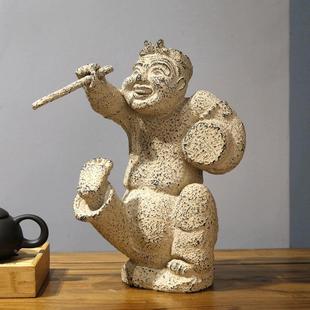 饰品工艺品书房文化博古架人物酒柜架摆件 仿古董艺术家居多宝阁装