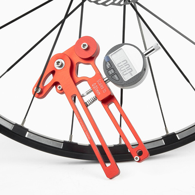自行车辐条张力计百分表数显编圈精准调圈工具轮组车圈校正修理器