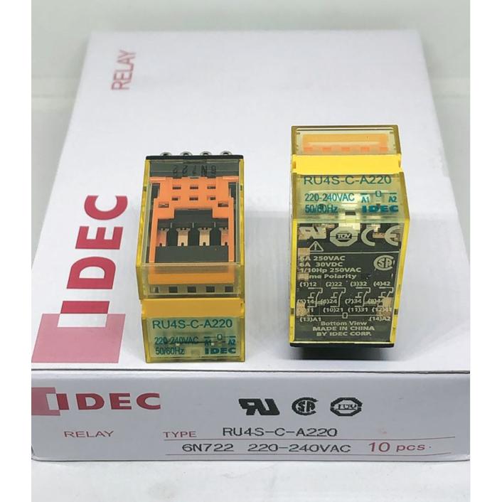 IDEC正品RU4S-C-A220 V日本和泉RU4SCAC220V继电器RU45-C