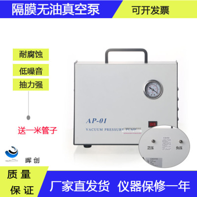 AP-01P无油隔膜真空泵抽真空装置2000/3000/5000ML砂芯过滤水泵膜