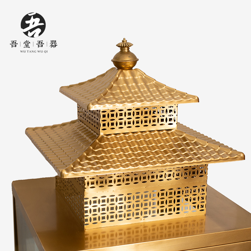 油灯灯盏液体酥油灯寺庙供佛灯长明灯玻璃防风铜天灯佛前供灯苏