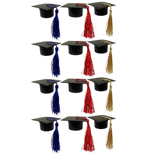 极速12pcs Graduation Hat Cap Candy Box Gift Packaging Box fo