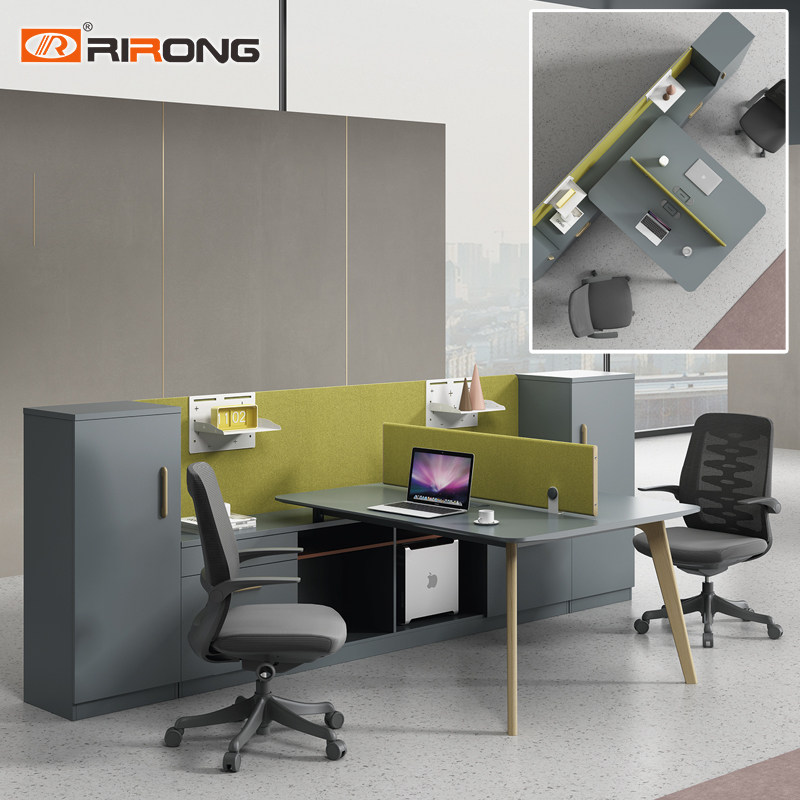 简约现代职员组合办公桌子办公室员工电脑桌烤漆办公桌椅组合创意