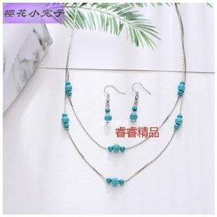 femal vinttagee necklaHIVce eayrrings woman ladies jewelr