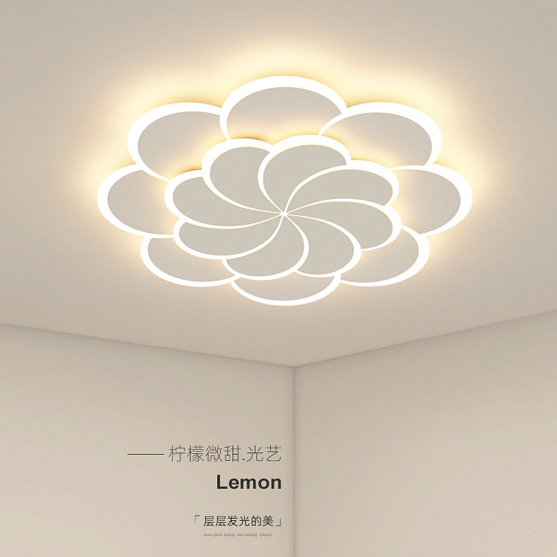 现代简约客厅灯个性北欧极简艺术创意花瓣餐厅主卧室家用吸顶灯具