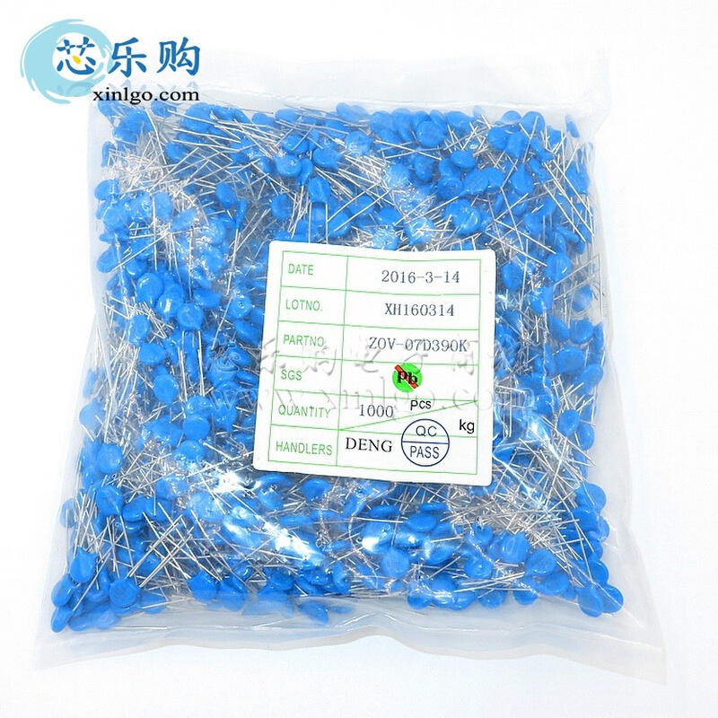 07D390K 7D390K 39V 10% 直插  压敏电阻 插件电阻