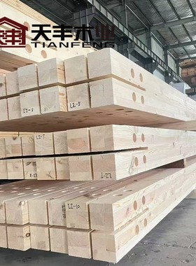 CLT正交胶合木松木弧形胶合木梁花旗松樟子松胶合木方厂家