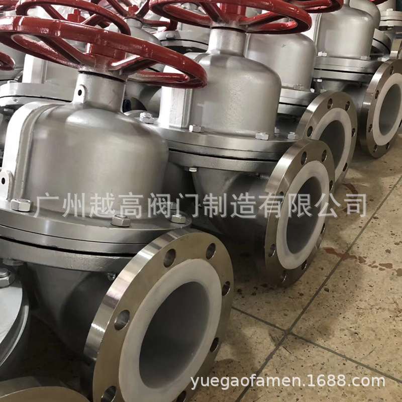 304不锈钢铸钢衬胶衬氟隔膜阀截止阀 G41J F46 屋式法兰铸钢阀门