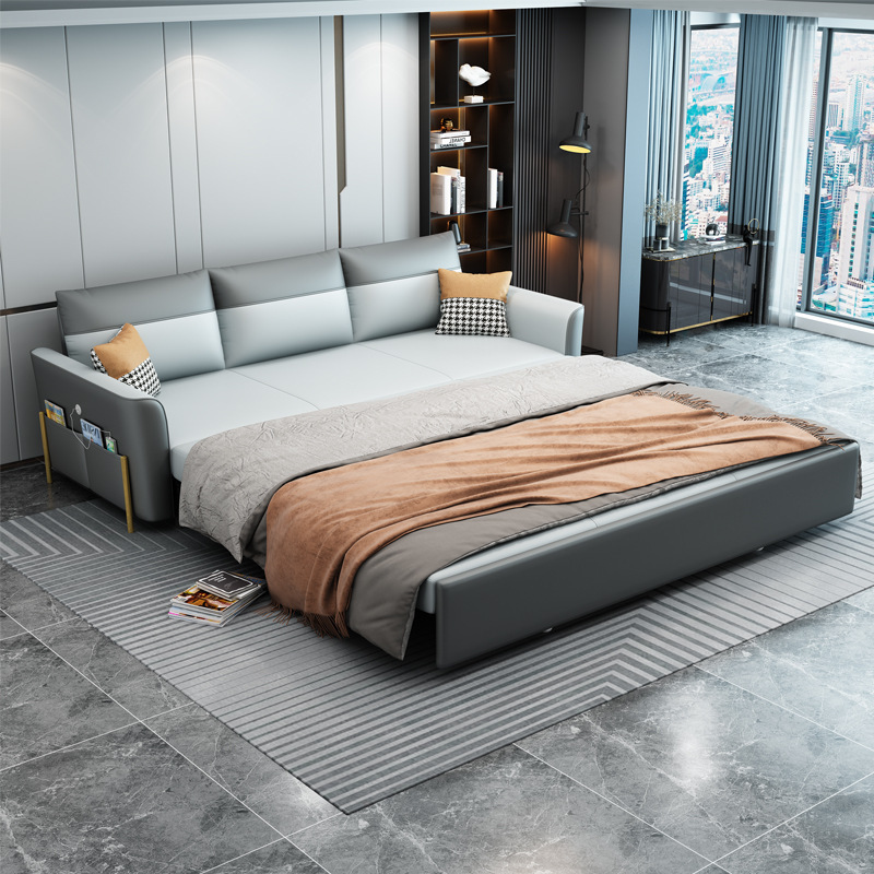 科技布折叠沙发床两用多功能伸缩收纳一体小户型客厅阳台储物沙发