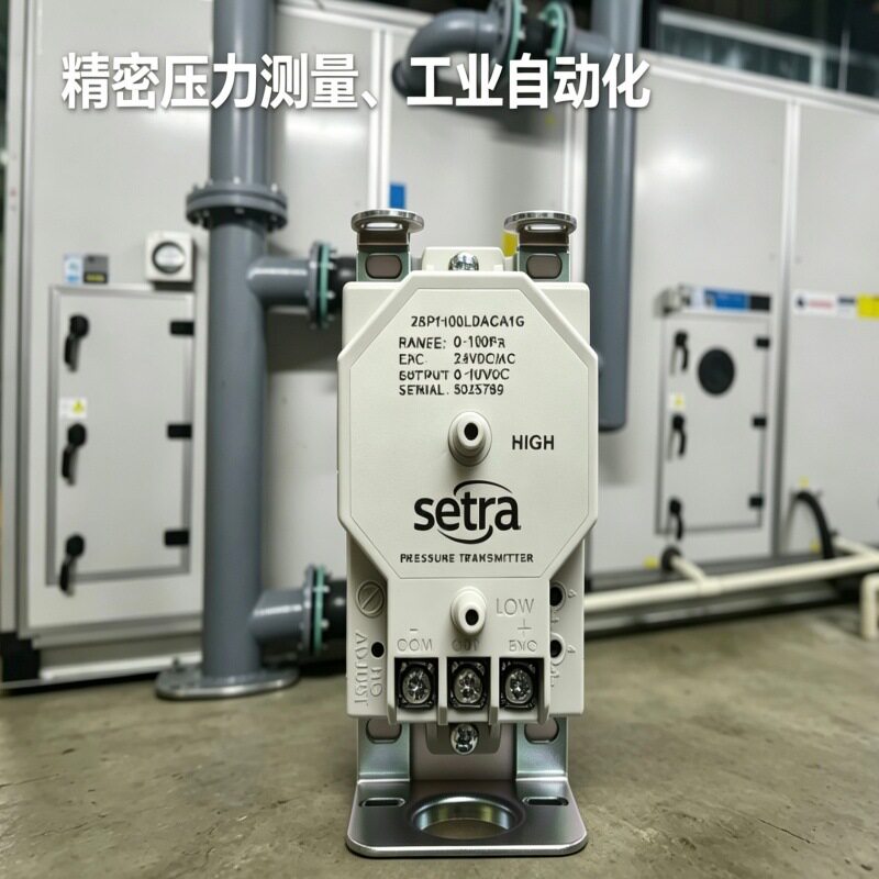 Setra西特26P型气体用可调式微压差传感器空气压力变送器0-5000PA