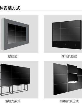 液晶L拼接屏3.无品牌/5m拼安防监业控缝指m挥大屏工级4K高清大屏