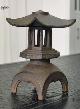 古宫代灯古雪见灯艺烛台传统装饰52501仿麦真怀旧铸铁铁建筑复古
