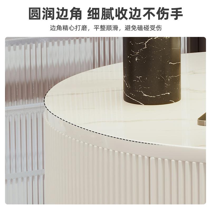 沙发简几现代约H520小圆桌轻几奢岩板边柜客厅家用边茶浮雕卧室床