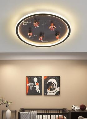 球吸顶灯男孩女孩儿童房灯灌篮高手卧室房间篮灯创78347意护眼ED