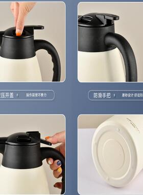 维雅用康钢04不锈保温壶家超wyk-GB大容量双层不锈钢茶楼酒店热3