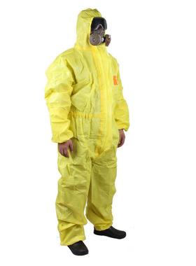 微护佳MC300YE3防0-0W-99-111黄色双YJN袖连体化服带帽防化服