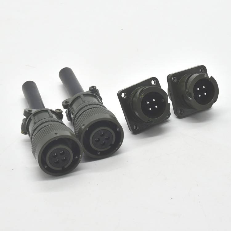 永汉YEONHAB航空插头MS3106A14S-2S连接器4芯公母快锁接头