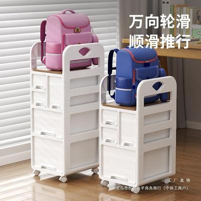 书包F99MMH7T置物架可本移动家用多层放书包下推车桌收纳小柜书收