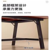 桌餐用桌家小户型吃饭桌子简约长方形烤烧店快WHB餐店商用餐饮椅