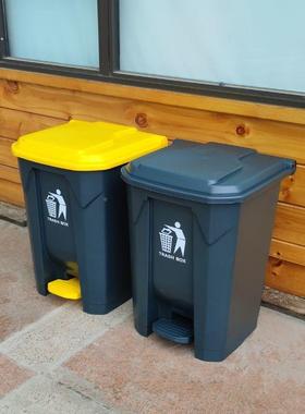 超大垃圾户外酒店量分类容IFD公共场桶合商脚用号踩脚踏式环卫带