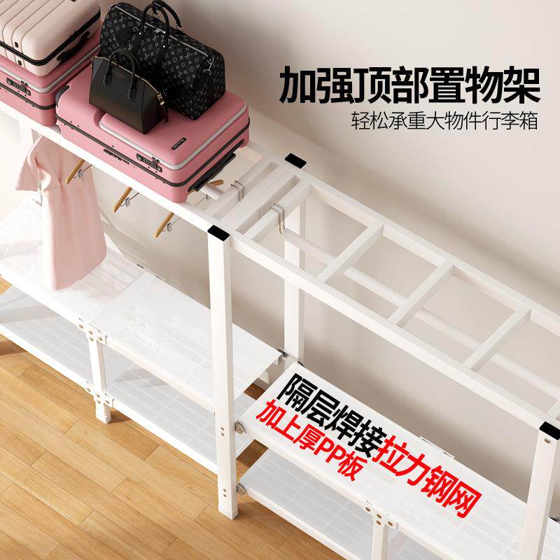 简易布衣CYN柜现代简约用衣柜家卧室出租房钢管加粗用装加固组收