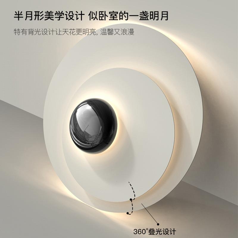 光谱护眼卧灯现代简约餐室厅书灯ZOD主卧房灯温馨奶油全风极简吸