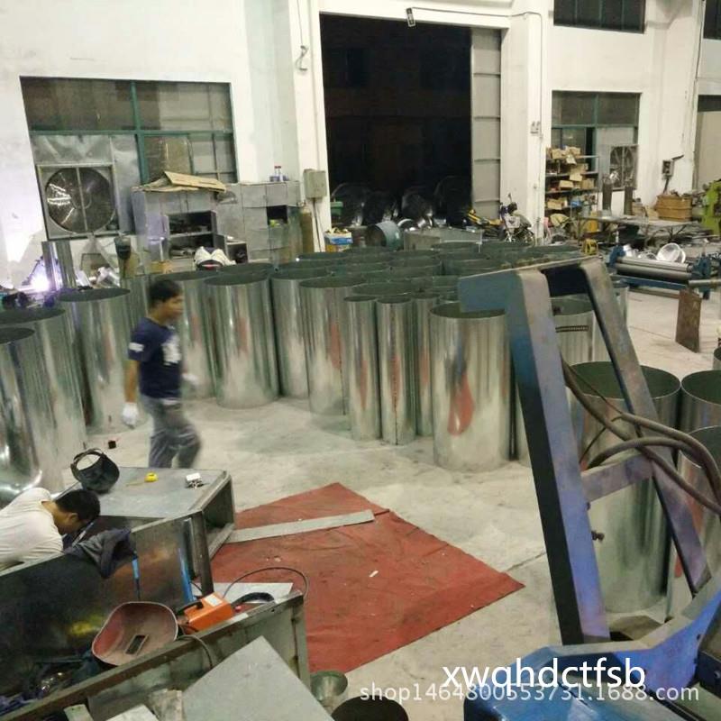 工厂销一体304不锈/镀钢头锌风管三通圆管400弯大小头配直件排风