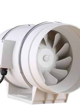 风圆形斜流管道增28630压机22V家用0烟抽风机卫生间厨房换油气排