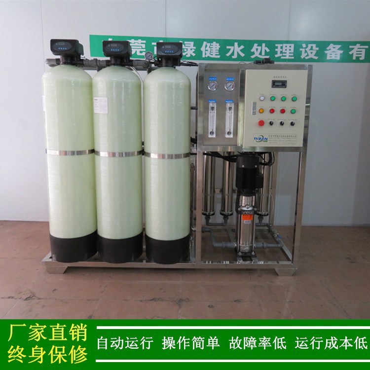 纯净水处理设备1000LPH反渗透纯水设备袋装水净化水设备生产厂家