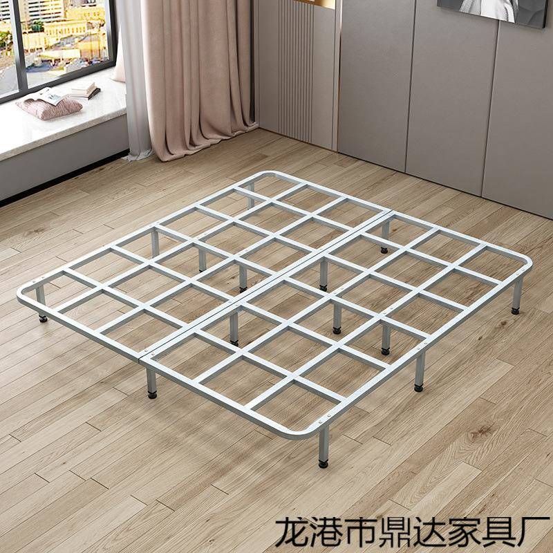 OKTx镀管全钢D管锌排骨架床架1折叠双人床架.8米榻榻米龙骨架