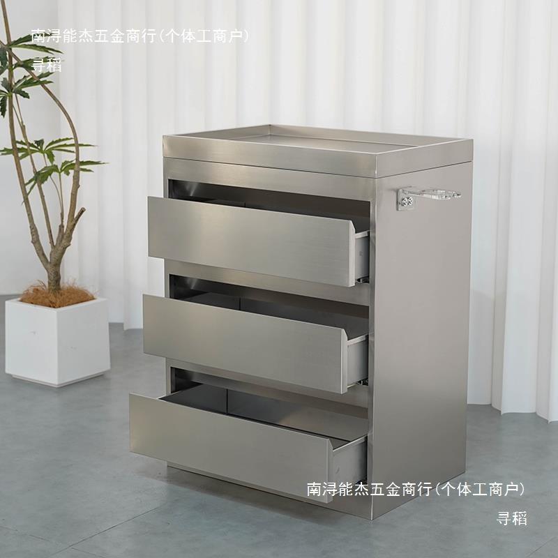 发廊工具台收纳储柜带抽屉理发物店锈美发剪发柜子车VBD不钢