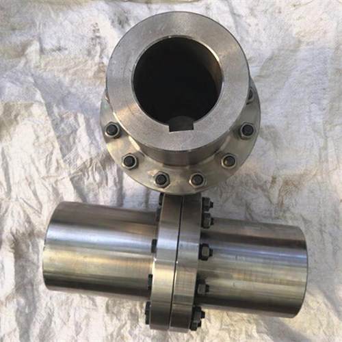 制作电机端带传连接动轴YL型凸无品牌/缘45钢性联轴螺栓连接器轴